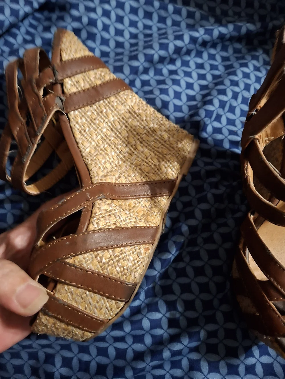 Women’s Brown Strappy Wedge Sandals - Classic Summer Style